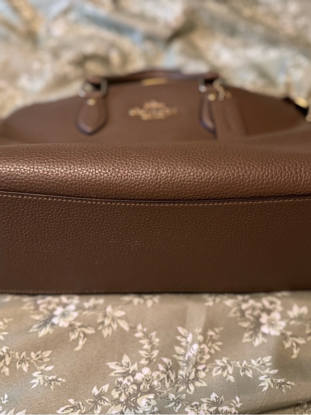 Coach Brown Pebbled Leather Doctor Satchel - Picture 4 of 8